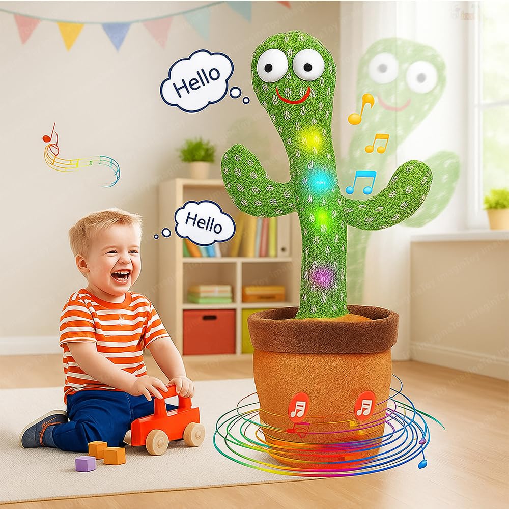 Baby Talking Dancing Cactus Toy For Kids